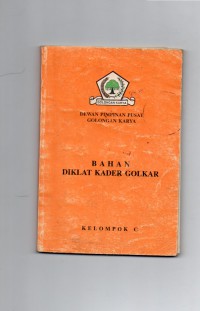 Image of Bahan Diklat Kader Golkar Kelompok C